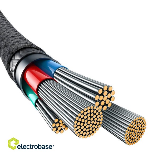 Fast Charging Cable Baseus Explorer 2.4A 1M (Black) image 5