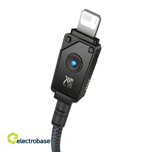 Fast Charging Cable Baseus Explorer 2.4A 1M (Black) image 6