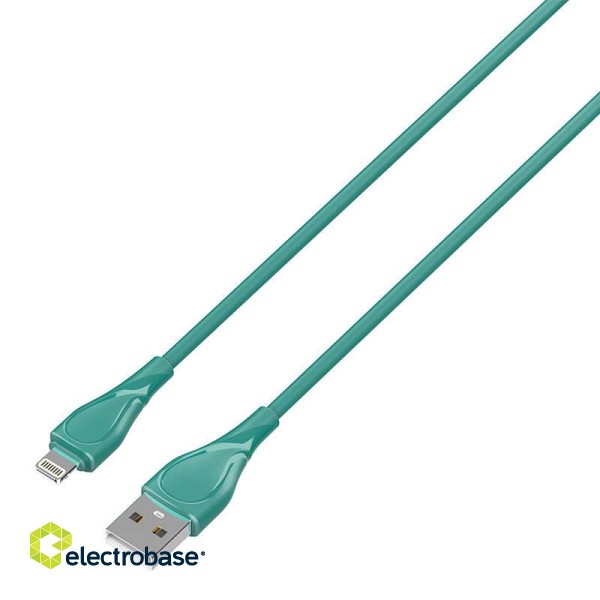 Lightning Cable LDNIO LS612 25W, 2m (green) фото 2