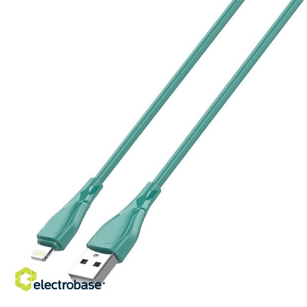 Lightning Cable LDNIO LS612 25W, 2m (green) paveikslėlis 4