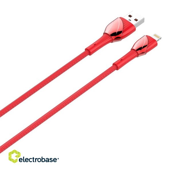 Lightning Cable LDNIO LS661 30W, 1m (red) paveikslėlis 1