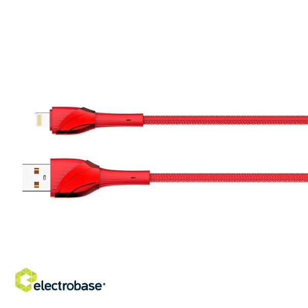 Lightning Cable LDNIO LS662 30W, 2m (red) фото 2