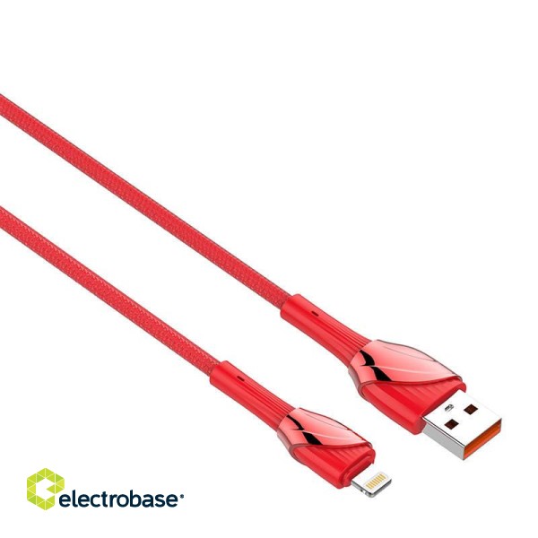 Lightning Cable LDNIO LS661 30W, 1m (red) paveikslėlis 3