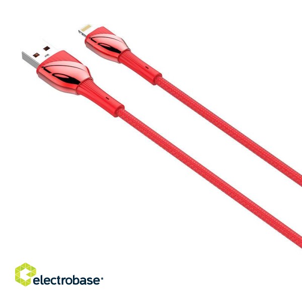 Lightning Cable LDNIO LS661 30W, 1m (red) paveikslėlis 4
