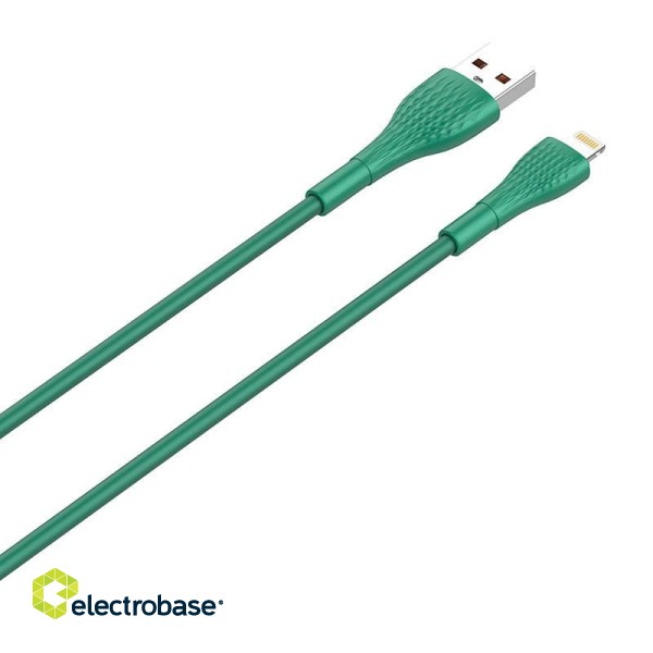 Lightning Cable LDNIO LS672 30W, 2m (green) image 2