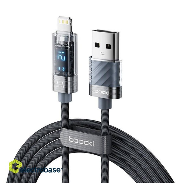 Toocki Charging Cable A-L, 1m, 12W (Grey)
