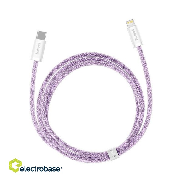 USB-C cable for Lightning Baseus Dynamic Series, 20W, 1m (purple) image 3