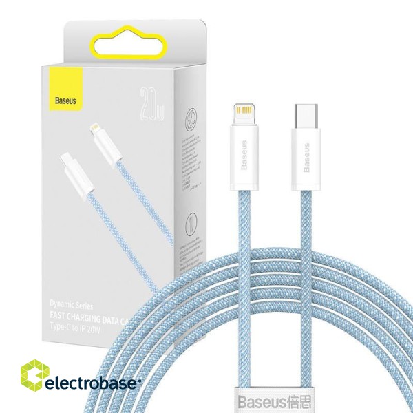 USB-C cable for Lightning Baseus Dynamic Series, 20W, 2m (blue) image 1