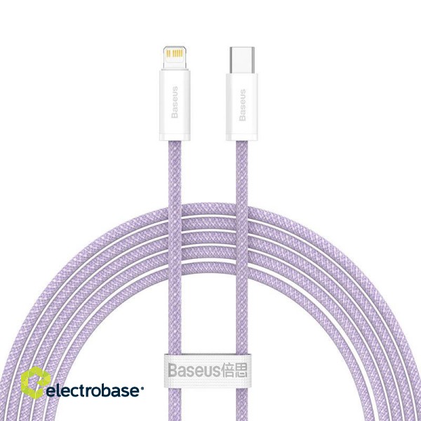 USB-C cable for Lightning Baseus Dynamic Series, 20W, 2m (purple) image 2
