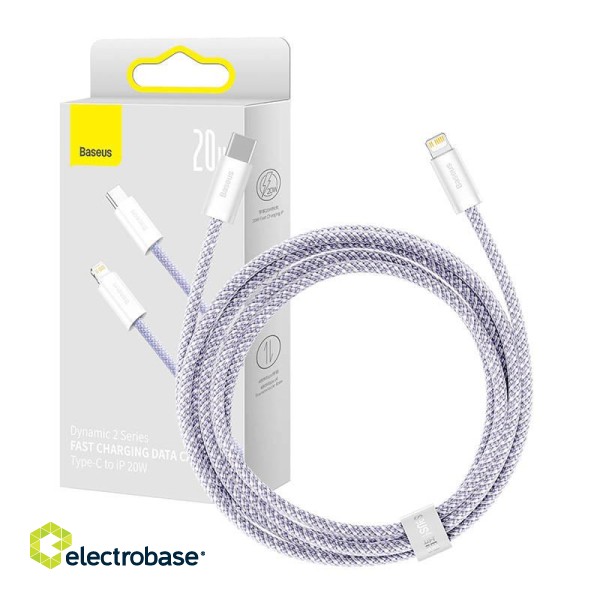 USB-C to Lightning cable Baseus Dynamic 2 Series 20W 2m (purple) image 1