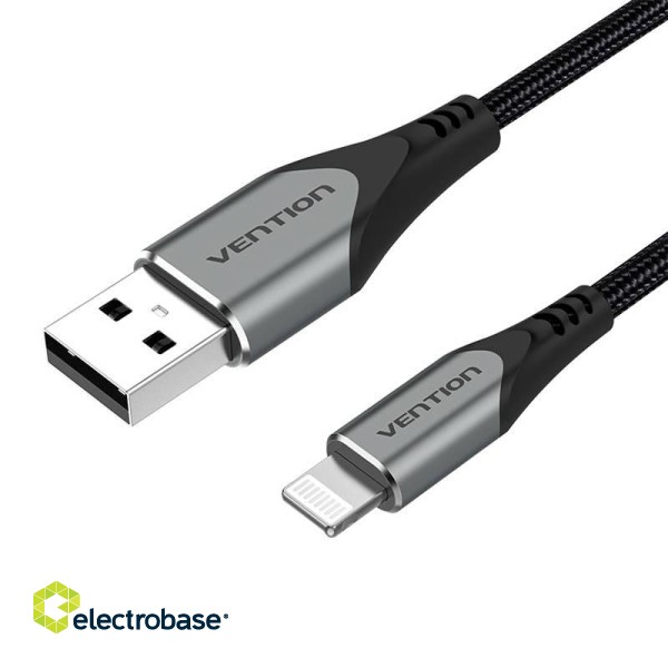 Cable USB 2.0 to Lightning, Vention LABHF 2.4A 1m (Gray)
