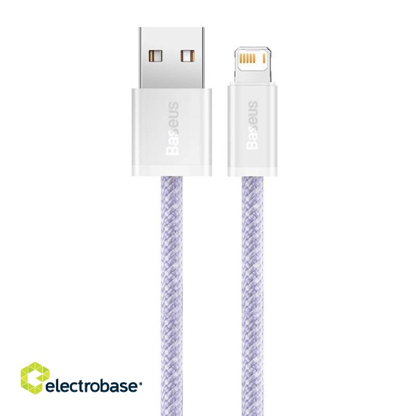 USB cable for Lightning Baseus Dynamic 2 Series, 2.4A, 1m (purple) paveikslėlis 4