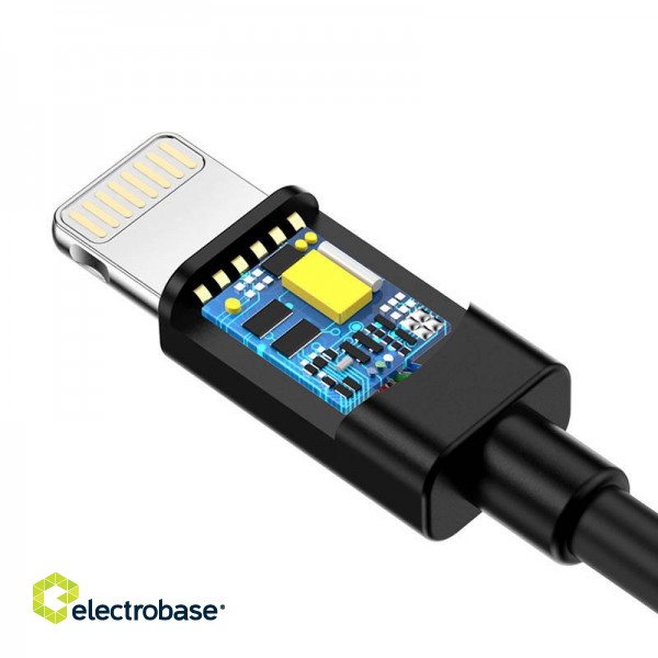 USB to Lightning cable Choetech IP0026, MFi,1.2m (black) paveikslėlis 2
