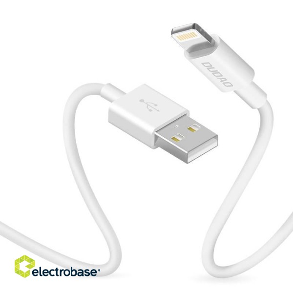 USB to Lightning Cable Dudao L1L 3A 1m (white) image 2