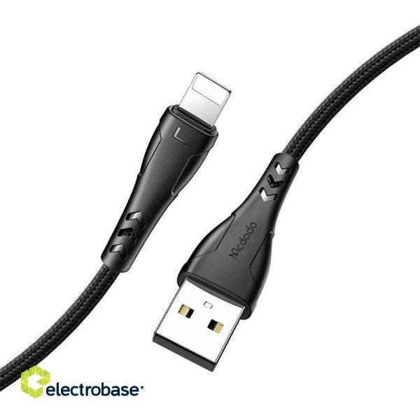 USB to Lightning cable, Mcdodo CA-7440, 0.2m (black) фото 2