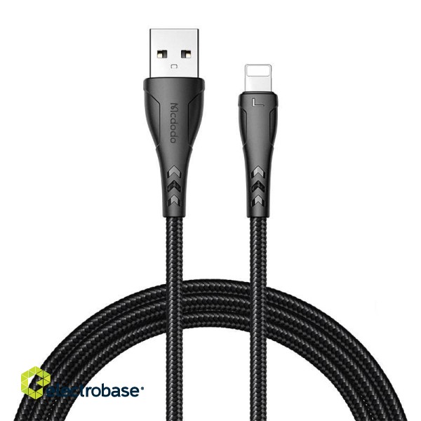 USB to Lightning cable, Mcdodo CA-7441, 1.2m (black) фото 2