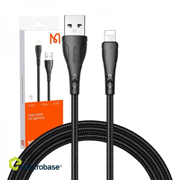 USB to Lightning cable, Mcdodo CA-7441, 1.2m (black) фото 8