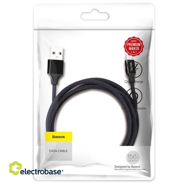 Baseus Yiven Micro USB cable 150cm 2A - Black paveikslėlis 9