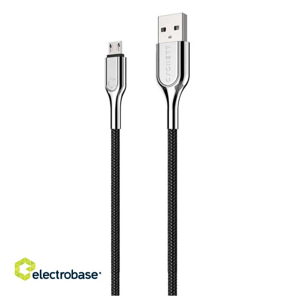 Cable USB for Micro USB Cygnett Armoured 12W 2m (black) image 1