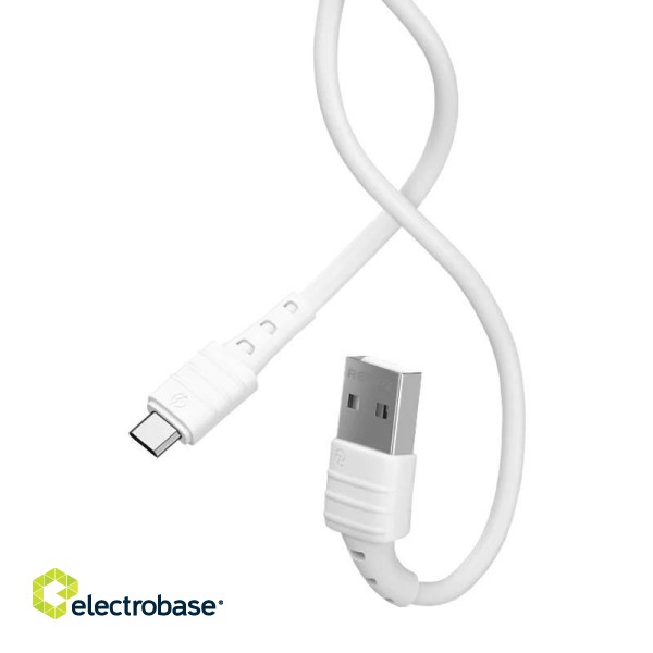 Cable USB Micro Remax Zeron, 1m, 2.4A (white) image 2