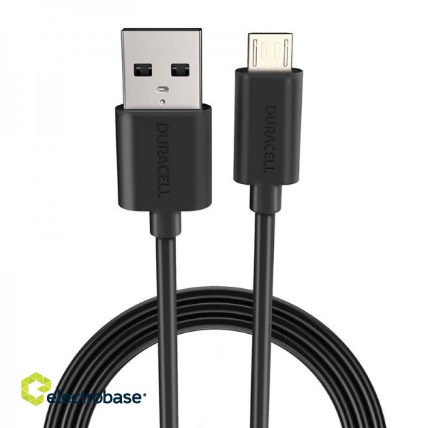 Cable USB to Micro USB Duracell 1m (black) image 1