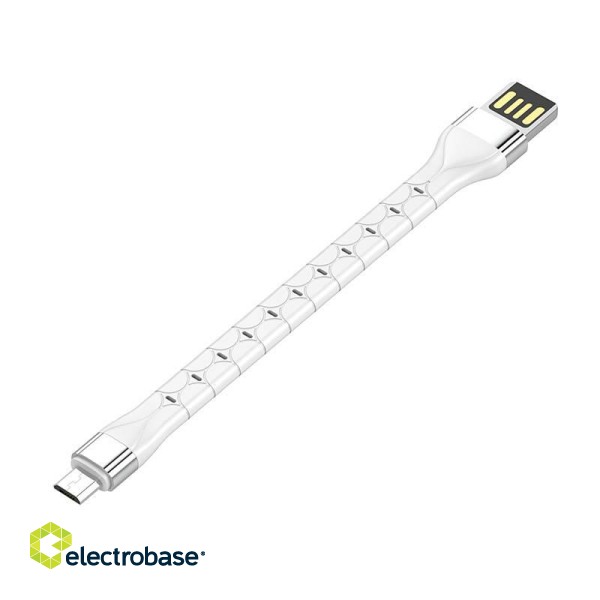 LDNIO LS50 0,15m USB - Micro USB Cable (White) image 1