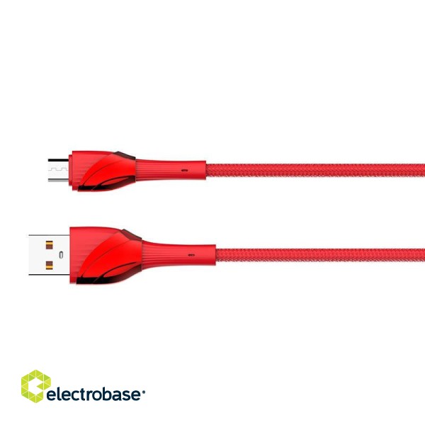 LDNIO LS662 USB - Micro USB 2m, 30W Cable (Red) image 3