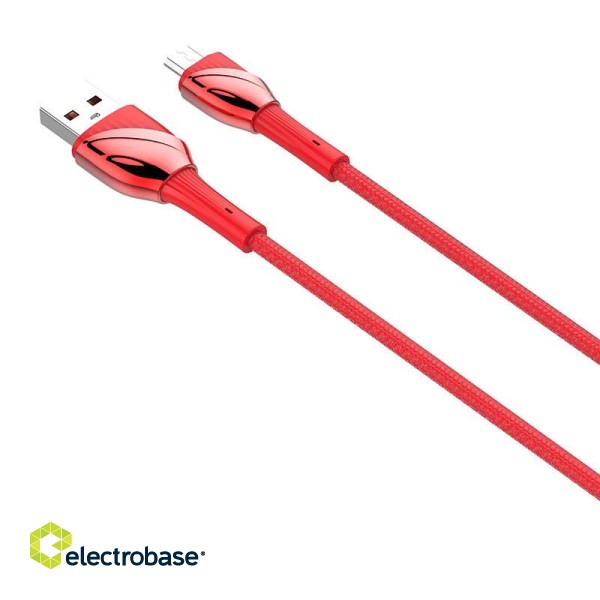 LDNIO LS662 USB - Micro USB 2m, 30W Cable (Red) paveikslėlis 4