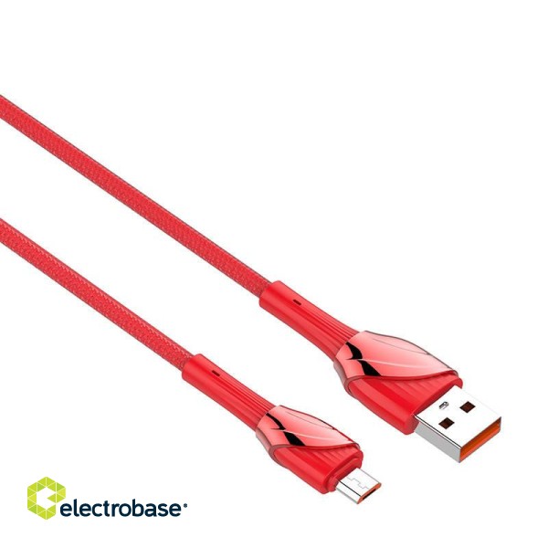 LDNIO LS662 USB - Micro USB 2m, 30W Cable (Red) image 1