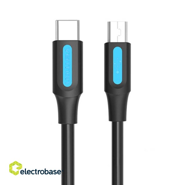 USB-C 2.0 to Mini-B cable Vention COWBF 2A 1m black image 1