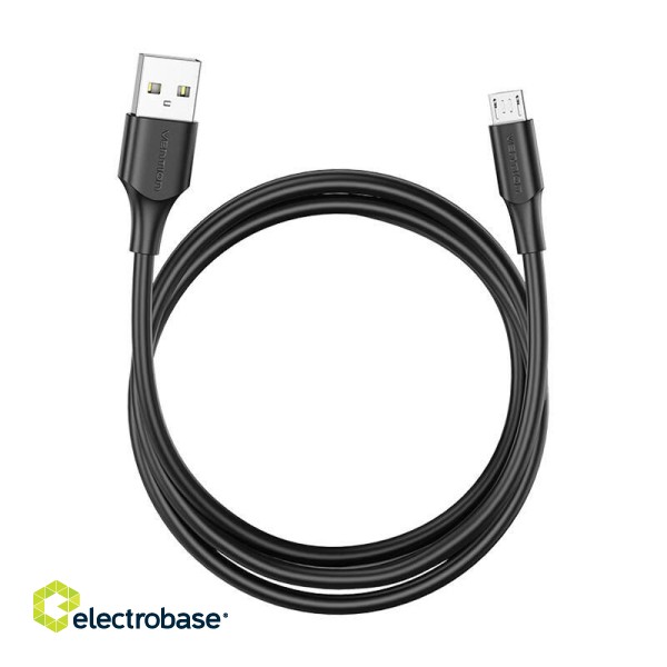 Cable USB 2.0 A to Micro USB Vention CTIBC 2A 0.25m Black image 3