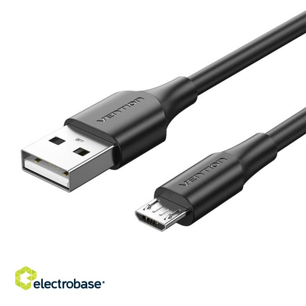 Cable USB 2.0 A to Micro USB Vention CTIBC 2A 0.25m Black фото 5