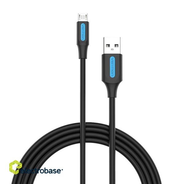 USB 2.0 A to Micro-B cable Vention COLBG 3A 1,5m black фото 1