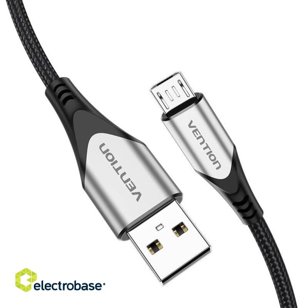 Cable USB 2.0 A to Micro USB Vention COAHI 3A 3m gray image 2