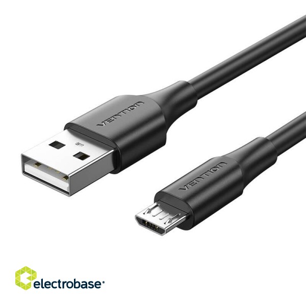 Cable USB 2.0 to Micro USB Vention CTIBD 2A 0.5m (black) image 5