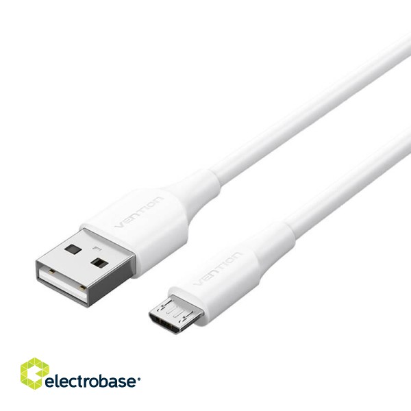 Cable USB 2.0 to Micro USB Vention CTIWG 2A 1,5m (white) фото 4
