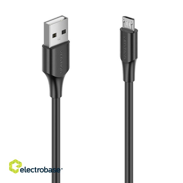 Cable USB 2.0 to Micro USB Vention CTIBF 2A 1m (black) paveikslėlis 2