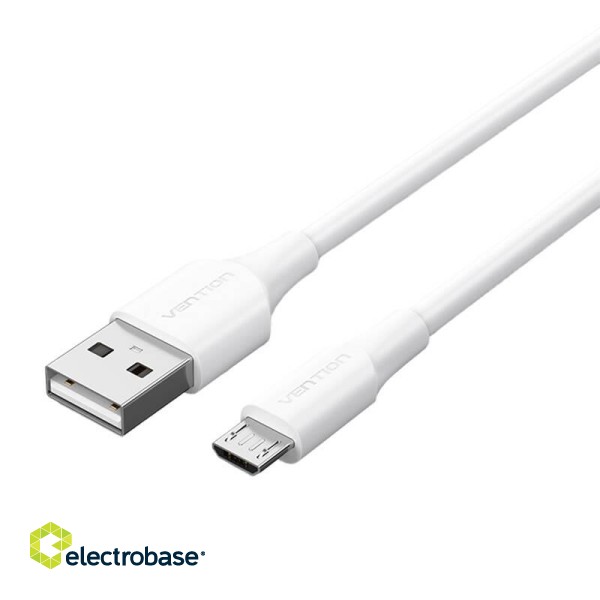 Cable USB 2.0 to Micro USB Vention CTIWF 2A 1m (white) image 4