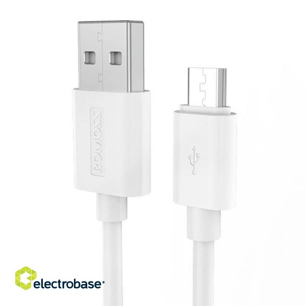 USB to Micro USB cable Romoss CB-5 2.1A, 1m (gray) image 1