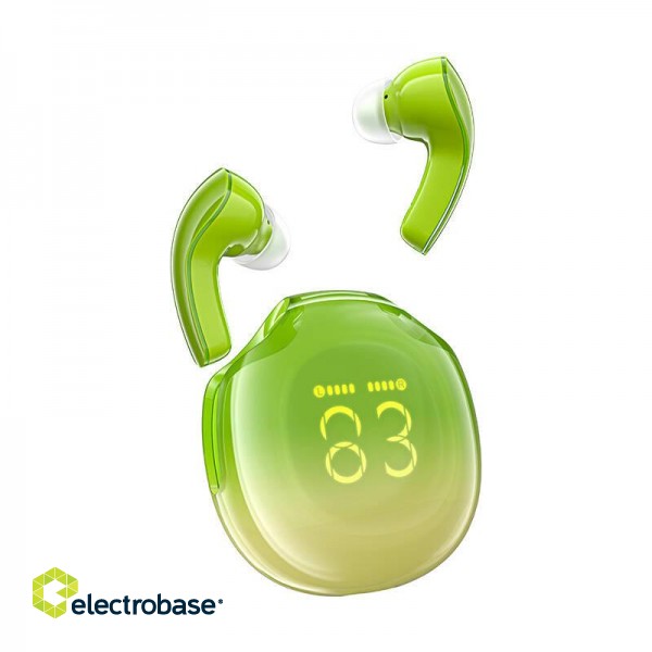 Earphones TWS Acefast T9, Bluetooth 5.3, IPX4 (avocado green) image 2