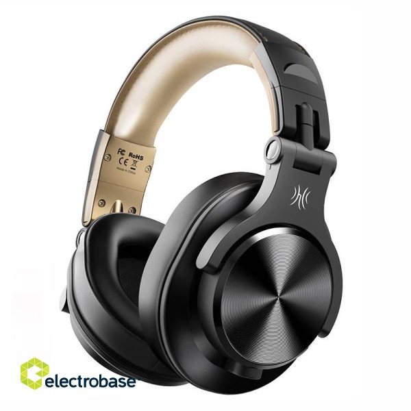 Oneodio Fusion A70 wireless headphones (gold) image 1