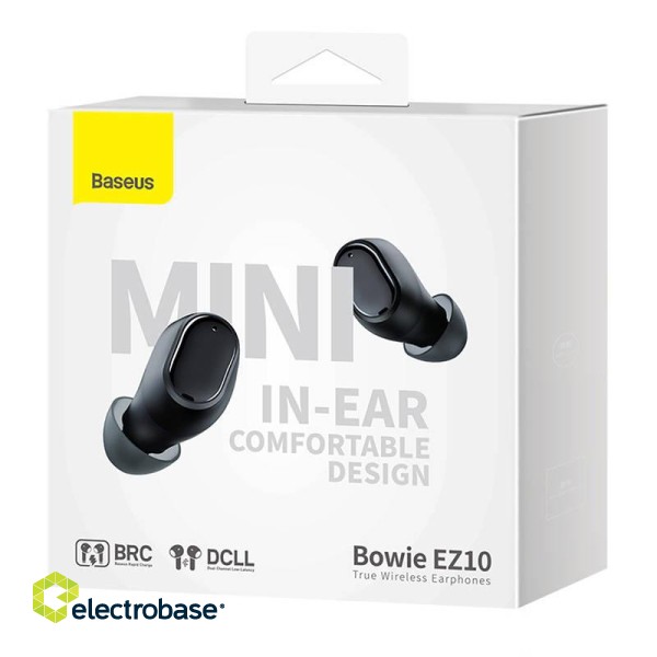 Wireless earphones Baseus Bowie EZ10 (black) paveikslėlis 8