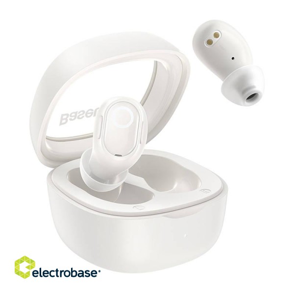 Wireless headphones Baseus Bowie WM02 TWS, Bluetooth 5.0 (white) фото 2