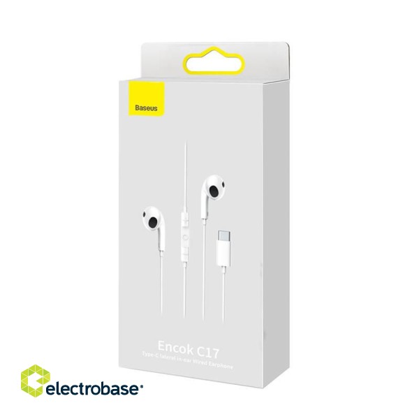 Baseus Encok C17 Earphones (white) фото 7