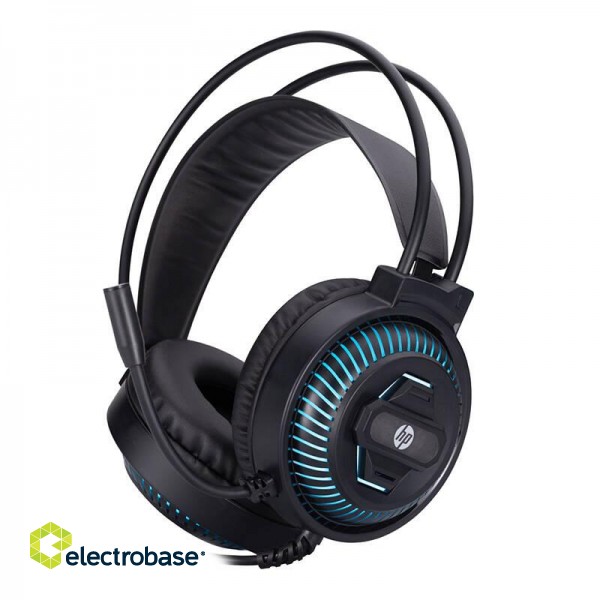 HP DHE 8001U Wired headphones (black) paveikslėlis 1