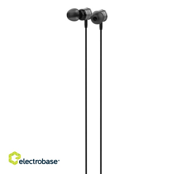 LDNIO HP04 wired earbuds, 3.5mm jack (black) image 2