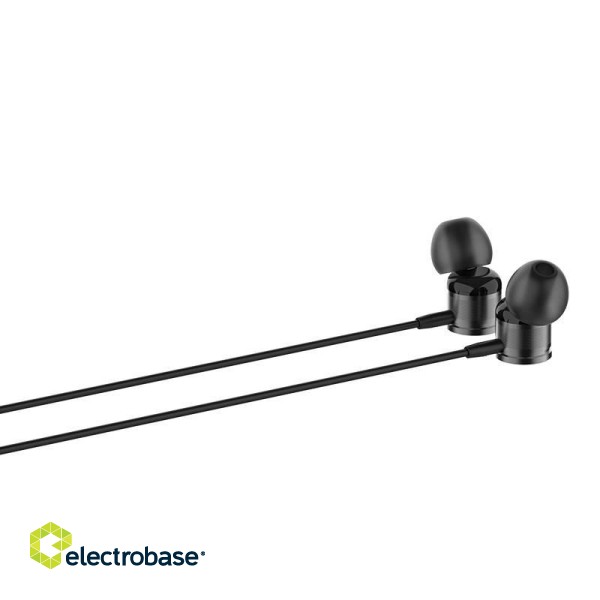 LDNIO HP04 wired earbuds, 3.5mm jack (black) image 3