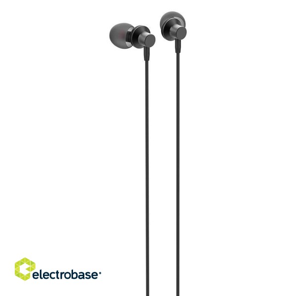 LDNIO HP06 wired earbuds, 3.5mm jack (black) image 1