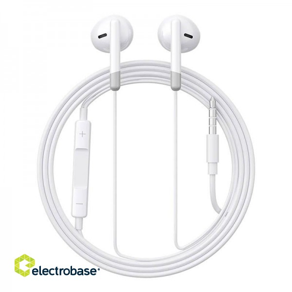 Wired Earphones JR-EW01, Half in Ear (White) image 1
