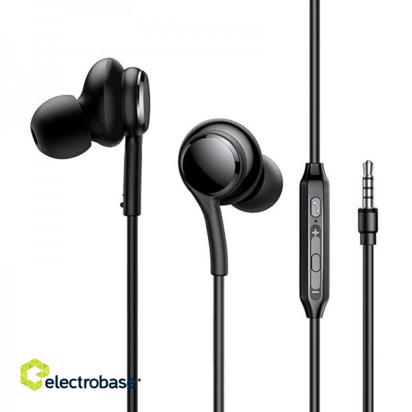 Wired Earphones JR-EW02, Half in Ear (Black)